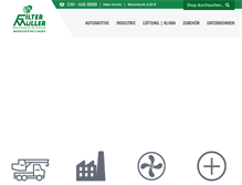 Tablet Screenshot of filter-mueller.de